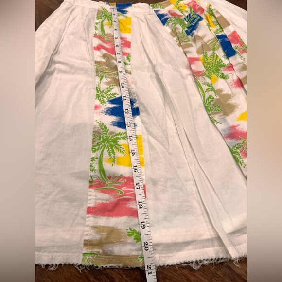 White Floral Generra Skirt Size 2 - Picture 4 of 6
